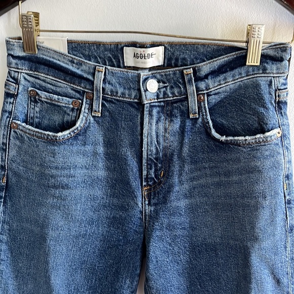 NWT AGOLDE Toni Mid Rise Straight Leg Jeans Size 25 - Picture 6 of 16